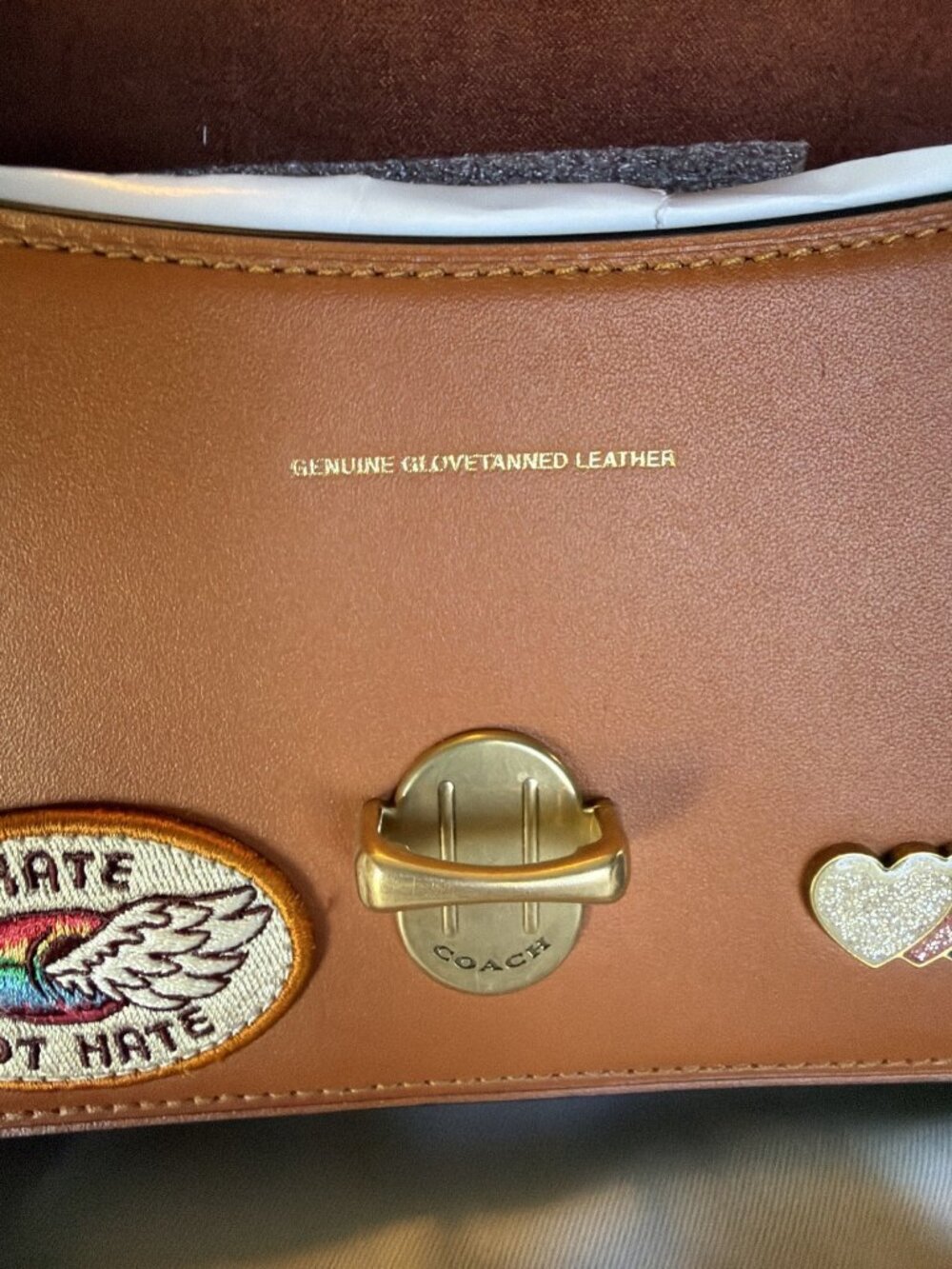 Coach Studio 19 Shoulder Bag Pride 2022 Patches Rainbow Chain Strap - Picture 6 of 8